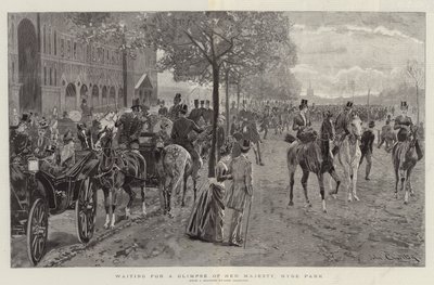 In attesa di uno sguardo di Sua Maestà, Hyde Park da John Charlton