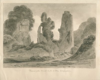 Castello di Alton (disegno a seppia, 1841) da John Chessell Buckler