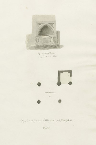 Abbazia di Dieulacres da John Chessell Buckler