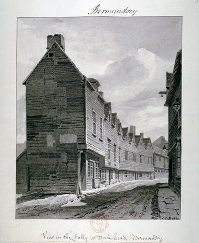 Dockhead Folly, Bermondsey, Londra da John Chessell Buckler