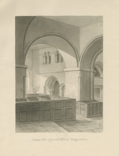 Forton - Aqualate Hall: incisione, nd [1653-1686] da John Chessell Buckler