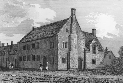 Scuola di grammatica a Burford, Oxfordshire da John Chessell Buckler
