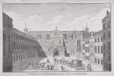 Guildhall, Londra, 1820 da John Chessell Buckler