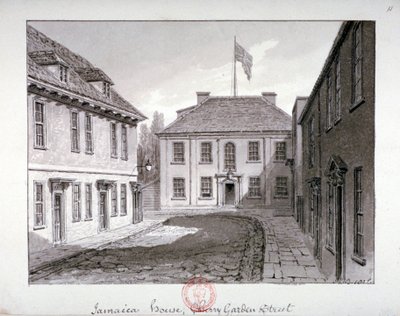 Jamaica House, Cherry Garden Street, Bermondsey, Londra, 1826 da John Chessell Buckler