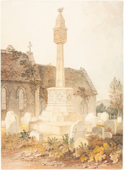 Monumento in un cimitero di chiesa da John Chessell Buckler