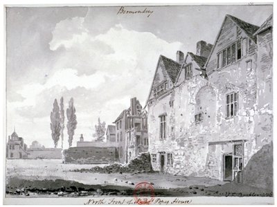 Fronte Nord di Bermondsey House, Londra da John Chessell Buckler