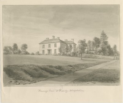 Penkridge - Casa del Parroco: disegno a seppia da John Chessell Buckler