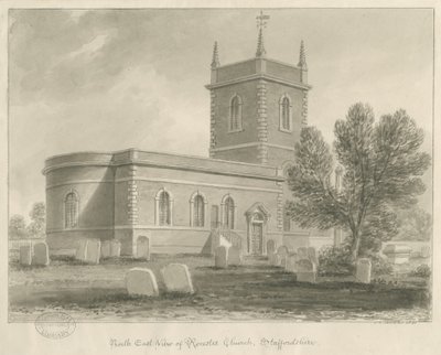 Chiesa di Rocester da John Chessell Buckler