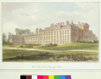 Vista sud-est di Kensington Palace, 1826 da John Chessell Buckler