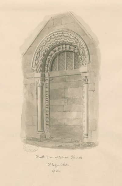 Chiesa di Stowe - Porta sud da John Chessell Buckler