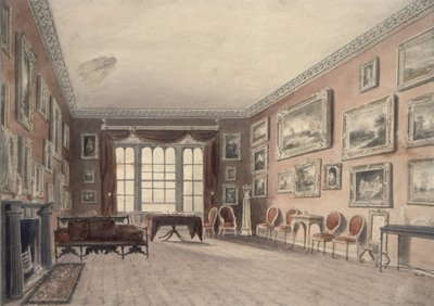 La Galleria a Browsholme, vicino a Clitheroe, Yorkshire da John Chessell Buckler