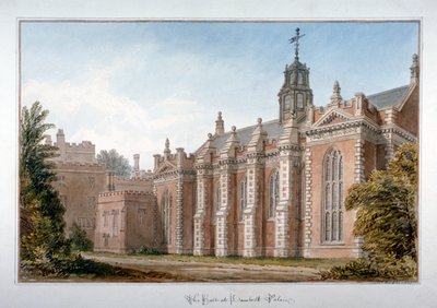 Veduta della sala a Lambeth Palace, Londra, 1831 da John Chessell Buckler