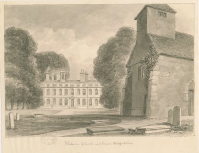 Chiesa e casa di Whitmore da John Chessell Buckler