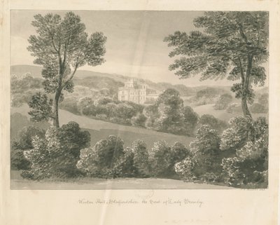 Wootton Lodge: disegno a seppia da John Chessell Buckler