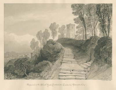 Worcestershire - Droitwich - Chiesa di Dodderhill da John Chessell Buckler