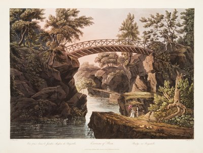 Dintorni di Parigi, Ponte a Bagatelle da John Claude Nattes