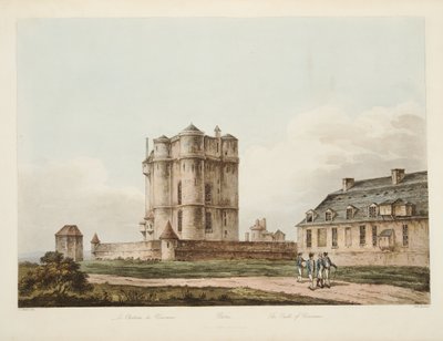 Il Castello di Vincenne da John Claude Nattes