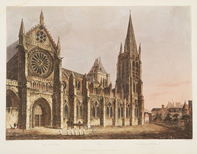 La Chiesa di St. Denis da John Claude Nattes
