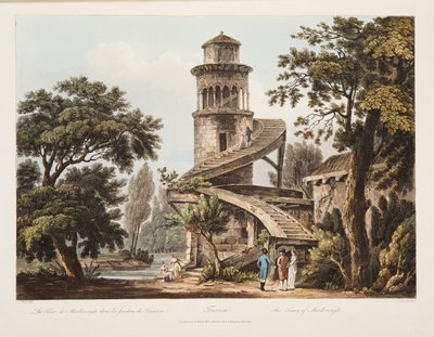 Trianon, La Torre di Marlborough da John Claude Nattes