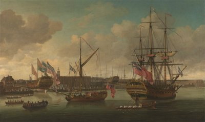 Varo a Deptford da John Cleveley the elder