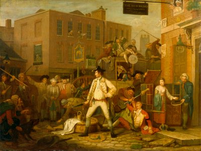 Scena in una strada di Londra da John Collet