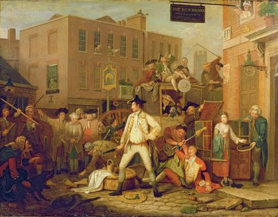 Scena in una strada di Londra da John Collet