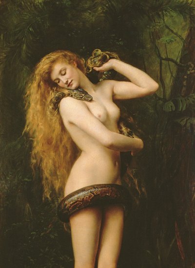 Lilith, 1887 (dettaglio) da John Collier