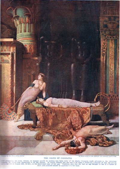 La morte di Cleopatra, illustrazione da 