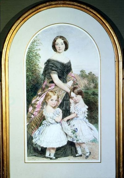 Ritratto di una signora con le sue due figlie da John Collingham Moore