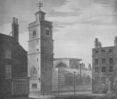 Chiesa di San Bartolomeo il Minore, Città di Londra, c1830 1906 da John Coney