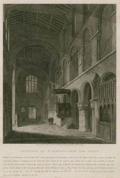 Interno della chiesa di San Bartolomeo il Grande da John Coney