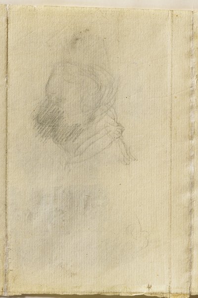Testa di un uomo di profilo da John Constable