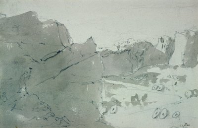 Una cava per macine nel Derbyshire, 1801 da John Constable