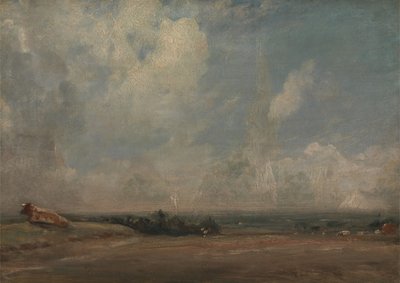 Una vista da Hampstead Heath, ca. 1825 da John Constable