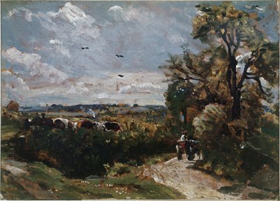 Un carro sulla strada di Flatford da John Constable