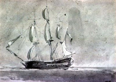 Una nave a vela da John Constable