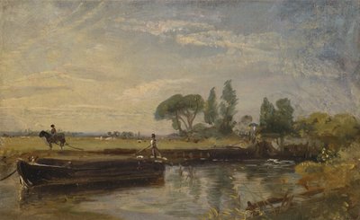 Chiatta sotto la chiusa di Flatford, ca. 1810 da John Constable
