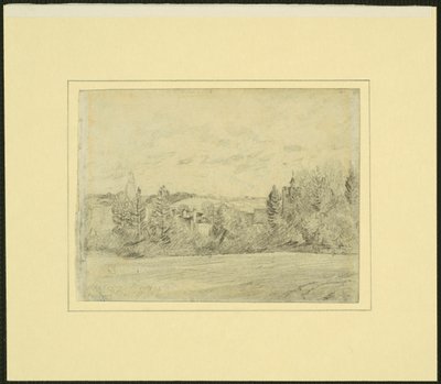 Canonica e chiesa di Binfield, Berkshire da John Constable
