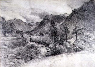Borrowdale, mattina, c.1806 da John Constable