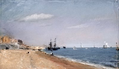 Spiaggia di Brighton con carbonai, 1824 da John Constable