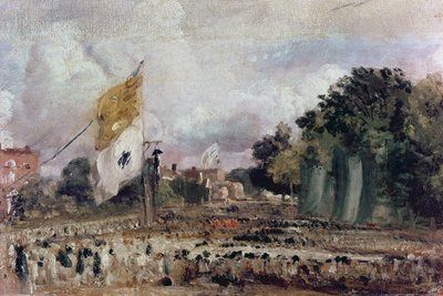 Celebrazione della Pace Generale del 1814 a East Bergholt, 1814 da John Constable