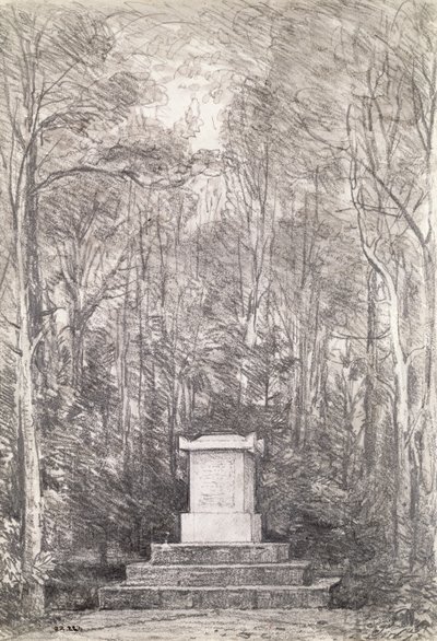 Cenotafio a Sir Joshua Reynolds a Coleorton Hall, Leicestershire, 1823 da John Constable