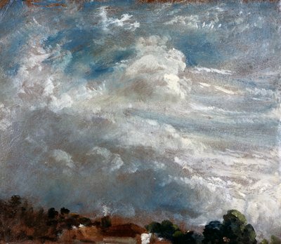 Studio di nuvole: orizzonte di alberi da John Constable
