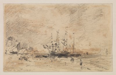 Colliers sulla spiaggia a Brighton, 14 ottobre 1825 da John Constable