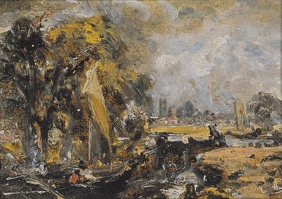 La chiusa di Dedham, c. 1819 da John Constable