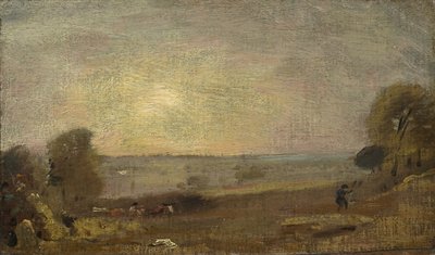 Dedham Vale dalla strada per East Bergholt: Tramonto, 1810 da John Constable