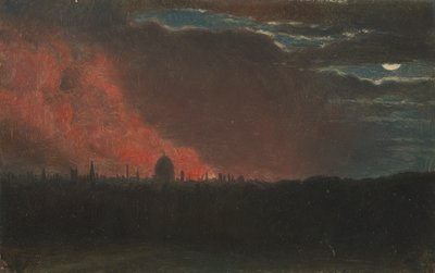 Incendio a Londra, visto da Hampstead da John Constable