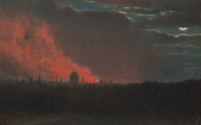 Incendio a Londra visto da Hampstead, 16 ottobre 1834 da John Constable