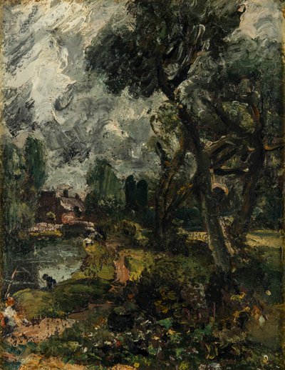 Mulino di Flatford dal ponte da John Constable