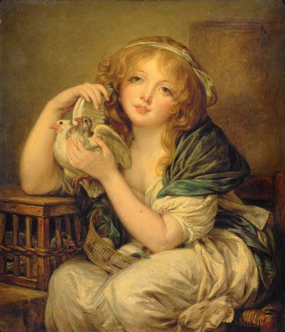 Ragazza con le Colombe da John Constable